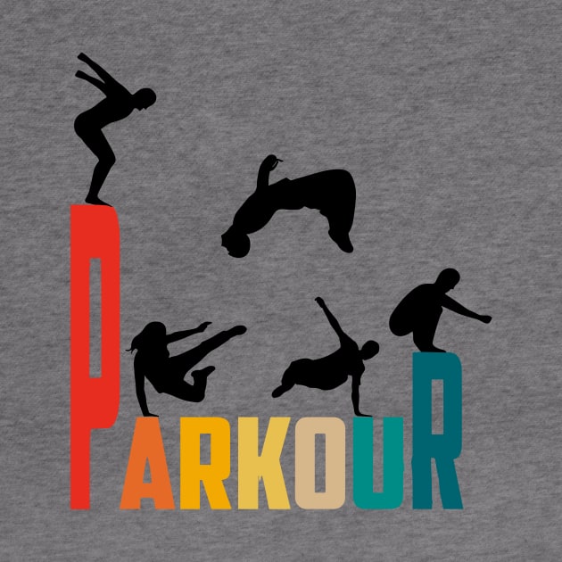 Parkour retro style by T-Shirt Sculptor